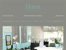 Tablet Screenshot of lileseskincare.com